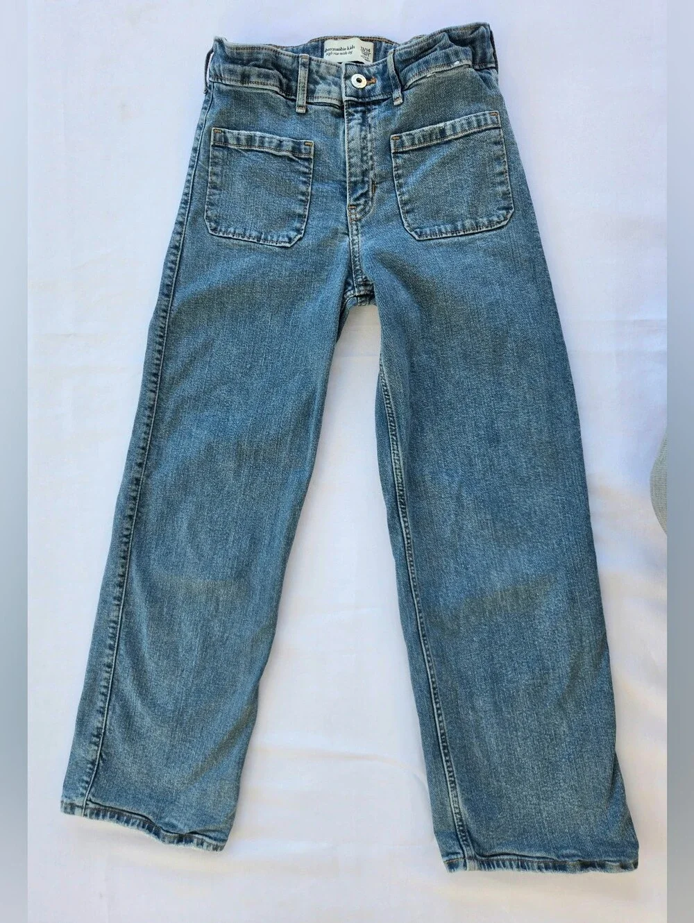 abercrombie kids Light Wash Straight-Leg Girls' Jeans